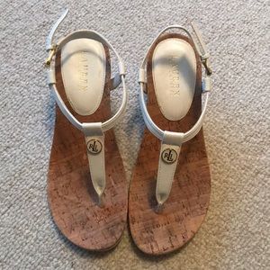 White Lauren Ralph Lauren Reeta wedges